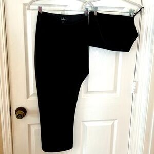 Lulu’s Black Two Piece Top and Skirt